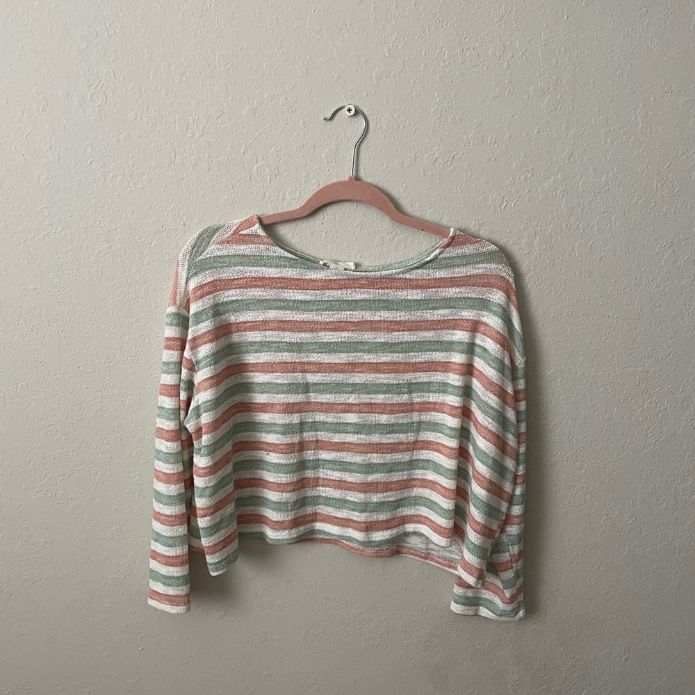 Magnolia Boutique Striped Crop Top